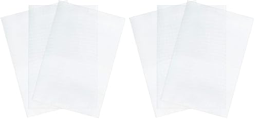 Pllieay 3 Pieces Big Size Mesh Plastic Canvas Sheets for Embroidery, Acrylic Yarn Crafting, Knit and Crochet Projects, 6 Count(19.6 X 13 inch) (Pack of 2) - size: 3Pcs 6 count (Pack of 2)