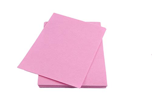 YYCRAFT Stiff Felt Sheets Thick Felt 9 Inch X 12 Inch - 12 Pcs Pack, Pink - color: Pink