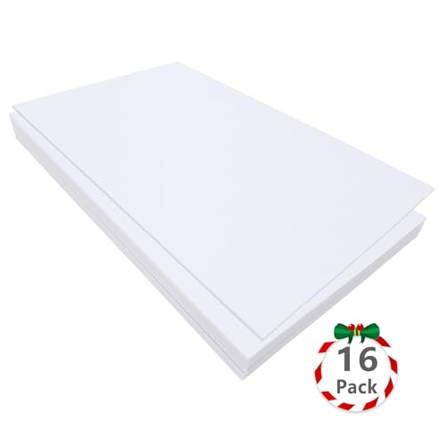Jtnohx Felt for Crafts, 16 Pcs Felt Fabric, 7"×11.3" Stiff Felt Sheets, Craft Felt Square for Sewing (White) - color: White