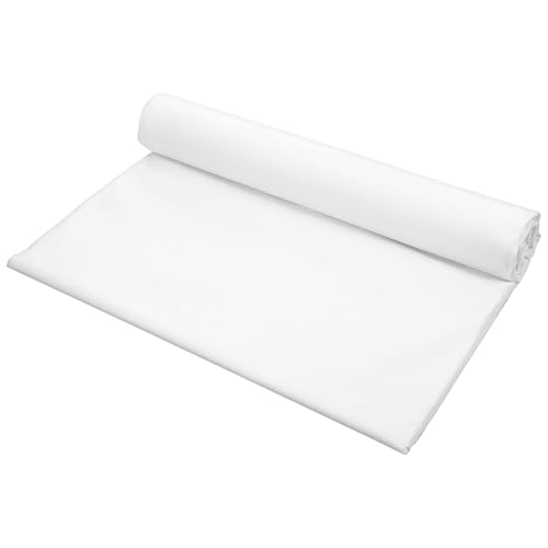 1 Yard White Cotton Fabric 59 inch Wide Quilting Fabric Material, 5.8 oz