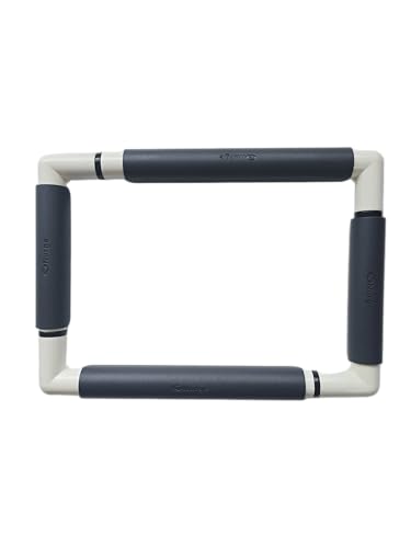 Nurge Rectangle Plastic Embroidery Snap Frame - Cross Stitch Hoop & Needlepoint Stretcher Bars for Hand Crafting, Punch Needle, Quilting, Sewing Supplies - Lightweight & No-Crease 8x11.5 Antachite - color: Antachite, size: 8x11.5"