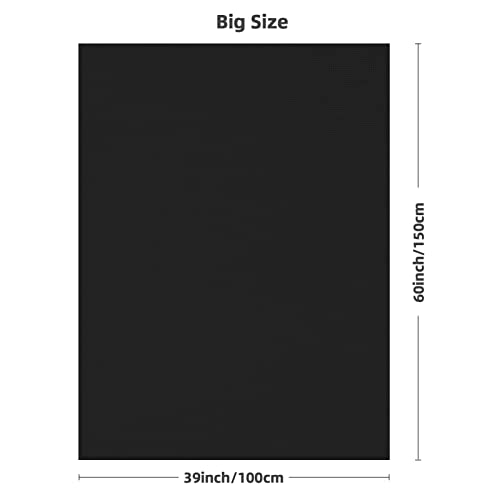 Caydo 18 Count Aida Cloth Black Aida Cross Stitch Aida Cloth for Handmade Cross Stitch Fabric Needlework, 39 x 60 inch - color: Black, size: 18 Count