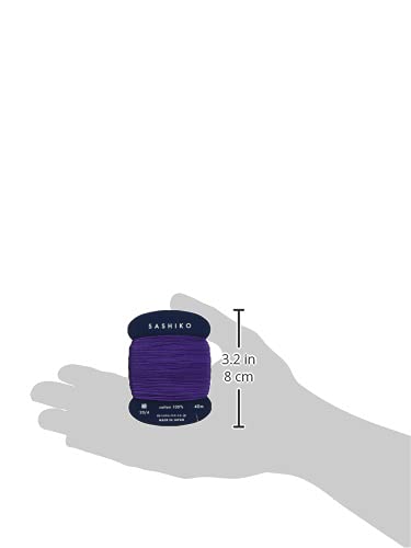 Yokota Daruma Sashiko Thread Single and Variegated Color (Grape, Thin 40M Card) - color: Grape