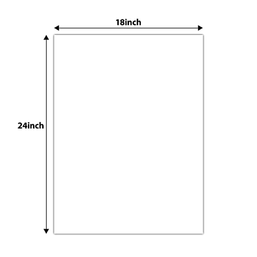Golden State Art 18x24 White Uncut Picture Mats Matboards, Pack of 10 - size: 18x24