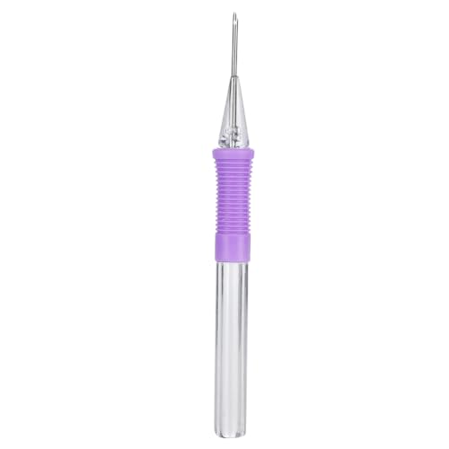 Magic Embroidery Pen Punch Needle Kit, Adjustable Rug Yarn Punch Needle Set, Sewing Needles Easy Threader Embroidery Tools