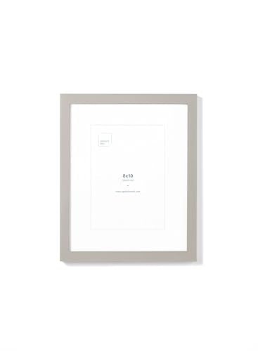 Opposite Wall - 8x10 in - Real Wood Grey Picture Frame - Lightweight, Versatile & Shatterproof - Wall Hanging & Tabletop Photo Frame - Office, Gallery & Home Decor - color: Grey, size: 8x10 in