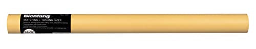 Bienfang Sketching & Tracing Paper Roll, Canary Yellow, 24 Inches x 20 Yards - Large for Drawing, Trace, Sketch, Craft, Sewing Pattern