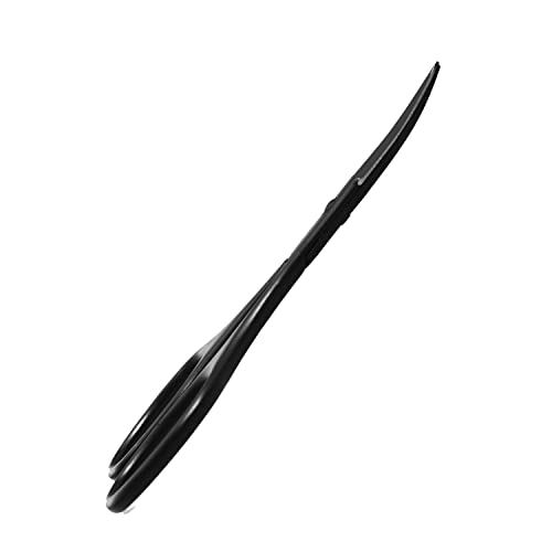Multicolor Professional Grooming Scissors for Facial Hair Removal - color: Black Curved D