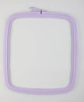Nurge Square Embroidery Hoop - Plastic Cross Stitch Frame for Needlepoint & Embroidery - Adjustable Craft Hoop - Lilac - No:4 (Large) - color: Lilac, size: No:4 (Large)