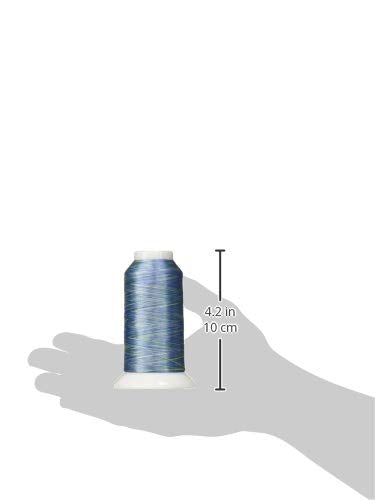 Superior Threads Fantastico 2-Ply 40-Weight High Strength Polyester Embroidery Quilting Sewing Thread - 2,000 Yard Cone (#5012 Molokini) - color: Molokini