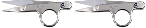 Ultima 4.5” Thread Nippers – Hot Forged Precision Thread Snips, Embroidery Snipper & Seam Cutter (Single Pack) (Pack of 2) - size: Single Pack (Pack of 2)