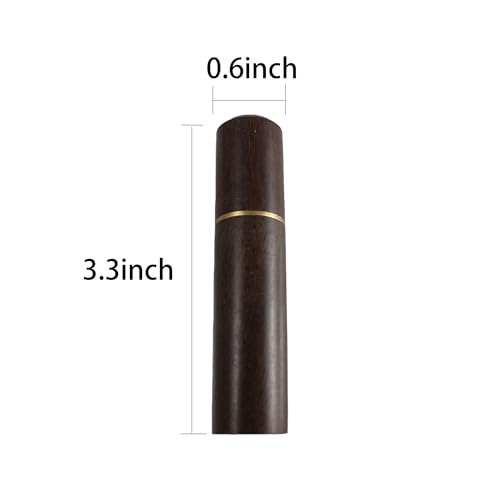 Septe Toothpick Holder, Wooden Portable Sewing Needles Storage Case for Storage Toothpick,Cotton Swab and Other Small Object ,2 ebony + 2 rosewood(4 Pcs)