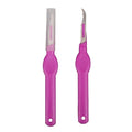 2pcs Sewing Seam Ripper with Plastic Cap, Curved Blade Soft Grip Handle, Thread Cutter for Sewing, Craft and Needlework