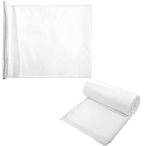 100% White Cotton Fabric 10 Yards 59 Inches Wide Cotton Quilting Fabric by The Yard, Soft Embroidery Muslin Fabrics for Sewing Material Apparel Cloth - color: White, size: 10 Yards