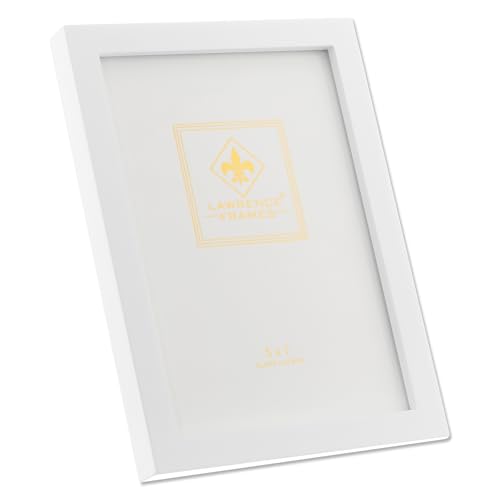 Lawrence Frames White Wood Picture Frame, Gallery Collection, 5x7 - color: White, size: 5X7