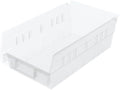 Akro-Mils 30130 Heavy Duty Plastic Shelf Bins, 12"x 6.5"x 4", Clear, 12-Pk - color: Clear