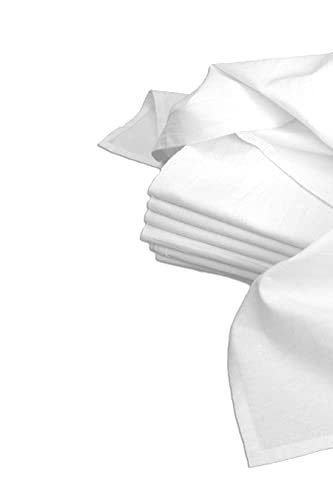 Aunt Martha's Dish Towels, 33 by 38-Inch, 7 Count, White - size: 33 by 38-Inch