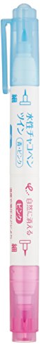 Clover 24-436 Water-Based Chakopen Twin, Thin, Blue/Pink