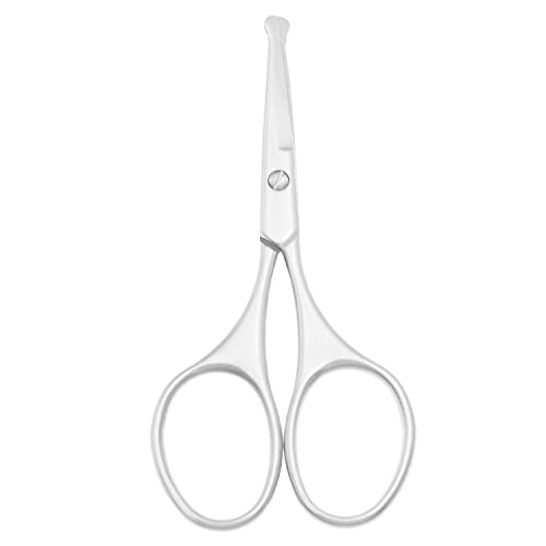 Multicolor Professional Grooming Scissors for Facial Hair Removal - color: Silver Set D