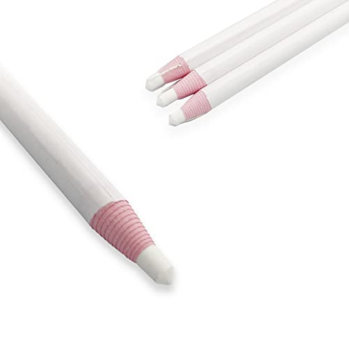 Sewing Mark Pencil 6PCS White Invisible Erasable Fabric Pencils For Leather Cut Marks Student Drawing Tailor Marks