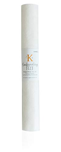 Kimberbell Felt Sheet, Color: Antique White, Size: 12 x18, Thickness: 1.4 mm, Iron-Friendly & Machine Washable, Machine Embroidery, Quilting & Sewing - KDKB1234 - color: Antique White