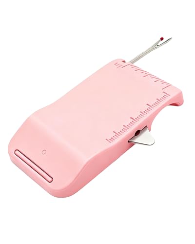 Magnetic Seam Guide for Sewing Machine, with Scale & Seam Ripper - color: Pink