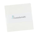 Threadsmith - 5 inch Charm Pack for Quilting - 42 Precut Cotton Fabric Squares (White)