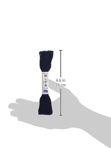 Olympus Sashiko 20m Skein Navy thread - color: Navy