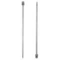 uxcell 2Pcs 6mm(J) Single Pointed Knitting Needles Stainless Steel 9.84 Inches Length Metal Weaving Tool for Handmade Projects DIY Knitting - size: 6mm, 9.84"