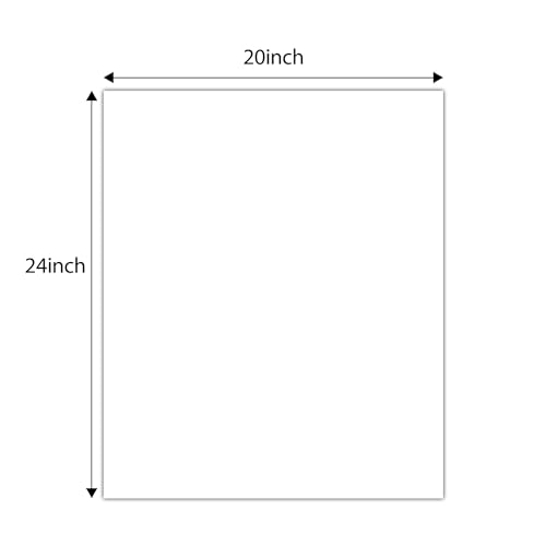 Golden State Art 20x24 White Backing Board, 10 Pack Backer Board for Print - size: 20x24