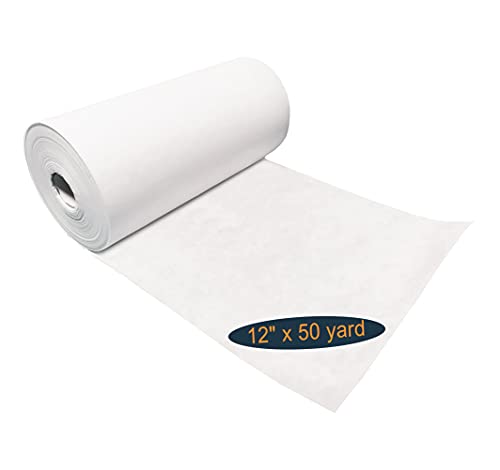 HimaPro Cut Away Embroidery Stabilizer Backing 2.5oz Medium Weight 12'' x 50 Yard Roll Cutaway Stabilizer for Machine Embroidery 100% Polyester - size: 12'' x 50 Yard Roll