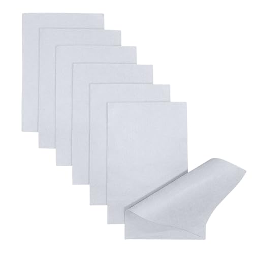 Jtnohx Soft Felt Sheets Color Felt Fabric for Sewing White 7Pcs 8"x12" 1mm - color: White
