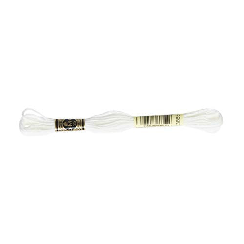 DMC 6-Strand Embroidery Cotton Floss - Winter White - 12/Pkg - style: #3865 White