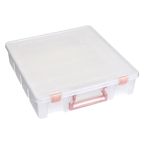 ArtBin Essentials 12 x 12 One-Compartment Craft Box, Clear - color: Rose Gold, size: 1 Pack