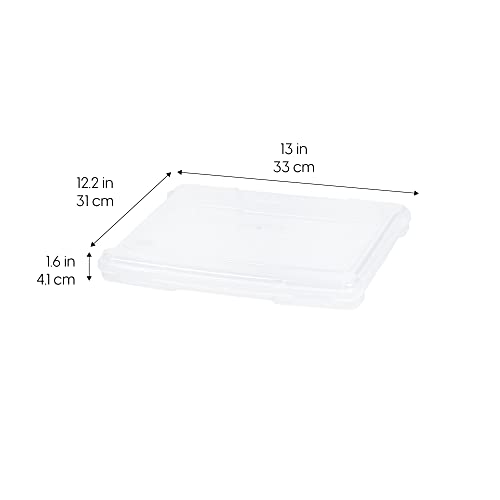 IRIS USA Board Game Storage |Made in USA| Slim Craft Case (4-Pack) - Clear - size: 4 Pack