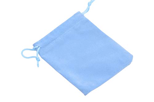 Sansam 20pcs 10 Colors Mixed Drawstrings Velvet Gift Bags Velvet Jewelry Pouches for Wedding Favors, Candy Bags, Party Favors, 5.2x7.2'' - color: Mixed, size: 1 Count (Pack of 20)