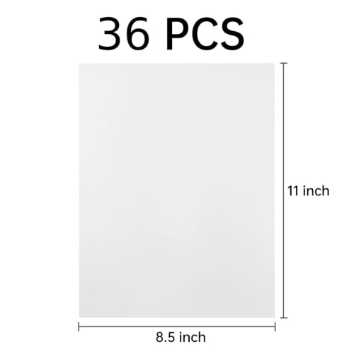 NATURALABEL Water-Soluble Paper, 8.5" x 11", 36 Sheets - size: 8.5 x 11 inch (Pack of 3)