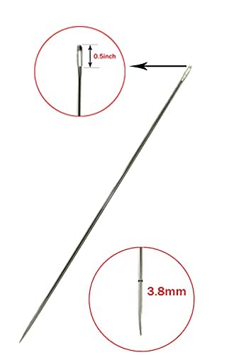 6" Upholstery Large Eye Long Needle Apply to Home or Work Hand Sewing Tapestry Embroidery (6 inch) - style: 6 inch