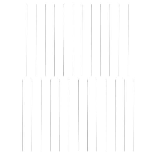 HARFINGTON 25pcs Sewing Needles 0.4mm Diameter 100mm (3.94") Long Ultra-Thin Stainless Steel Hand Embroidery Bead Needles for Jewelry Making DIY Crafts - size: 0.4mm Dia + 100mm Length