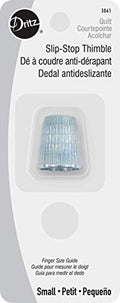 Dritz 3061 Slip-Stop Thimble, Small,Silver - size: Small