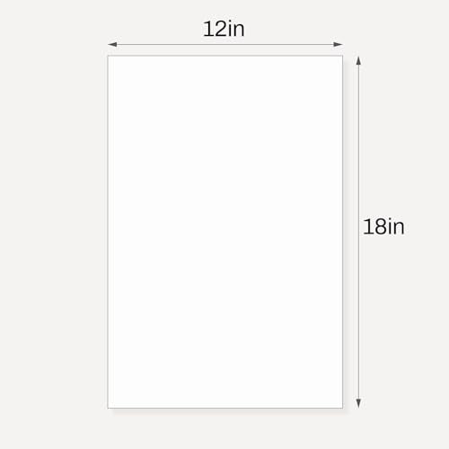 10 Pack Backing Boards, 12x18 Acid-Free Uncut White Mat Boards - size: 12X18
