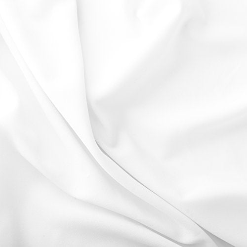 Crafty Cuts 2-Yards Cotton Fabric, White Solid (22164-G55583)