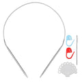 Stainless Steel Circular Knitting Needles Size 7 (4.5mm) 24inch Length - size: US 7(4.5mm) 60mm