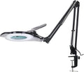 KIRKAS LED Magnifying Lamp with Clamp, 2,200 Lumens Dimmable 28in 12X - size: 28in
