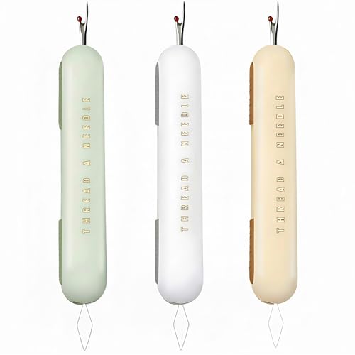 ZhXu Shuo 2 in 1 Needle Threader Seam Ripper for Sewing, Needle Threaders and Seam Rippers Tool for Sewing Enthusiasts and Elderly (3 PCS)