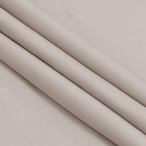 Homiest Beige Cotton Broadcloth Fabric by The Yard, 1Yard x56In - color: Beige, size: 1 Yard