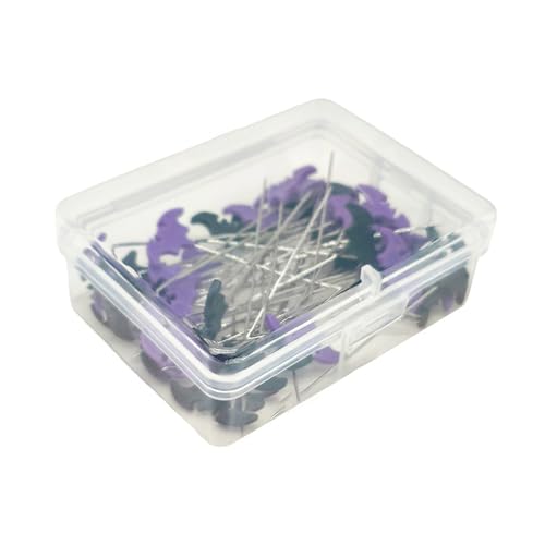 YUNLEI Sewing Supplies,50/100pcs Dressmaking Pins Embroidery Patchwork Pins Accessories Halloween Bat Sewing Needle Sewing Tools Decoration,Craft Organizers and Storage
