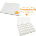 New brothread Tear Away Machine Embroidery Stabilizer Backing 10"x12" - 100 Precut Sheets & New brothread 25pcs White 60S/2 (90WT) Prewound Bobbin Thread Plastic Size A