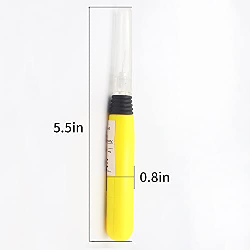 2 Pieces LED Needle Threader Sewing Tools Illuminated Threader Manual Threader with Light Sewing Machine Needle Threader(Batteries Included)