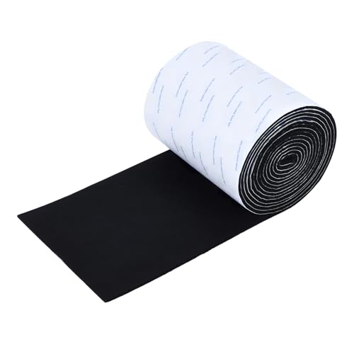 Felt Furniture Pads, 5 x 120 x 0.12 Inch Felt Strips - color: Black, size: 5" x 120" (1 Pack)